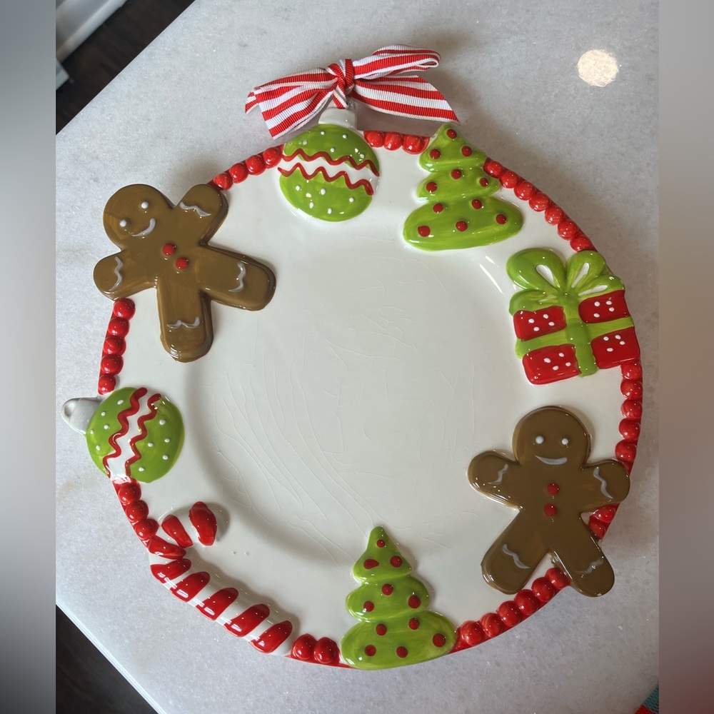 Ceramic Christmas plate